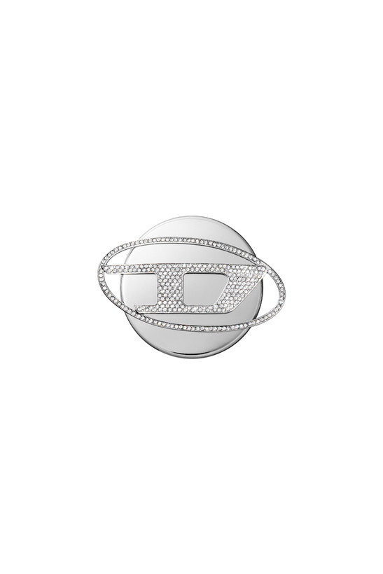 Photo: Diesel Oval D Grip & Stand - Ring stands - Unisex - Silver