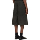 Fear of God Black Washed Canvas Utility Shorts
