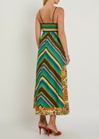 Alemais Charlie Striped Linen Midi Dress Multicoloured