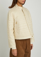 Moncler Aubrieta Quilted Nylon Jacket Cream