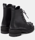 Junya Watanabe Embellished leather biker boots