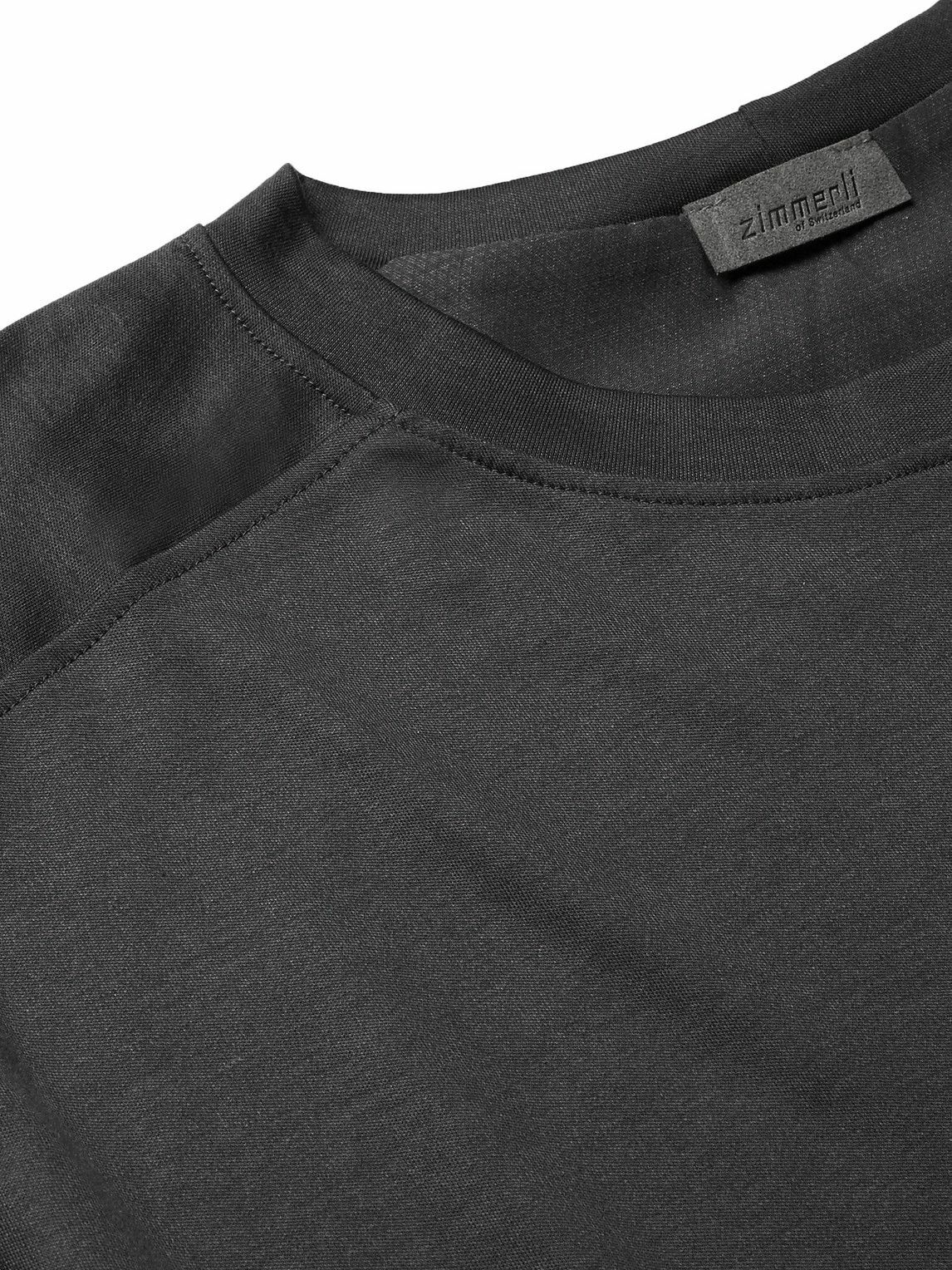 Zimmerli - Cotton and Modal-Blend Pyjama T-Shirt - Gray