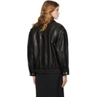 Dunst Black Oversized Vintage Leather Jacket