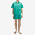 HAY Outline Short Pyjama Shirt in Emerald Green