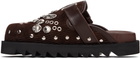 Toga Pulla SSENSE Exclusive Brown Buckle Mule Loafers