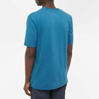 Folk Men's Contrast Sleeve T-Shirt in Dark Cyan