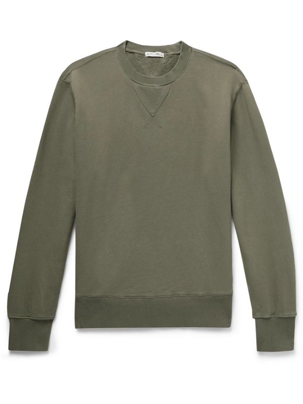 Photo: ALEX MILL - Loopback Cotton-Jersey Sweatshirt - Green - XL
