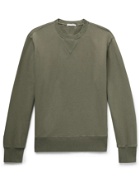 ALEX MILL - Loopback Cotton-Jersey Sweatshirt - Green - XL