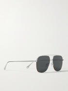Fendi - Aviator-Style Silver-Tone Sunglasses