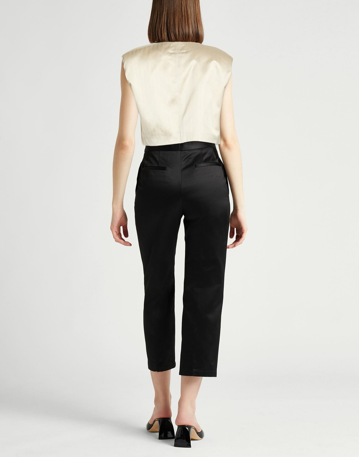 Forte_forte Womens Tailored Vest in Beige