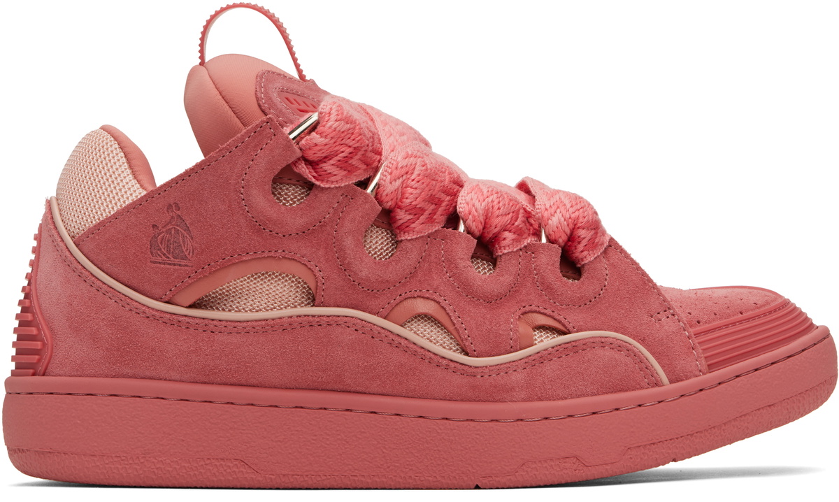 スニーカー LANVIN Curb Sneakers - Lanvin - Synthetic - Pink Curb Sneakers - Fluorescent Pink – Feature