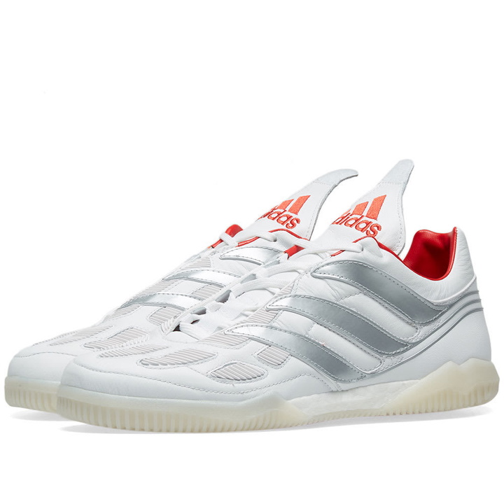 Photo: Adidas Consortium Beckham x Zidane Predator Precision TR DB White, Silver Metallic & Red