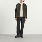 Folk Men's Patch Overshirt in Deep Sage Chunky Cord