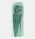 David Koma Sequined midi skirt