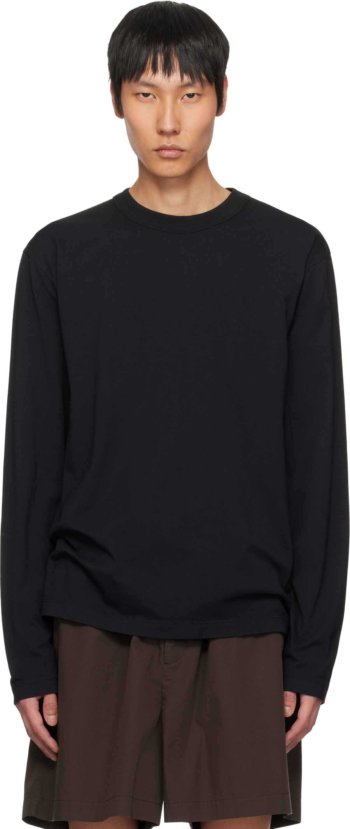 Tekla Black Long-Sleeved T-shirt