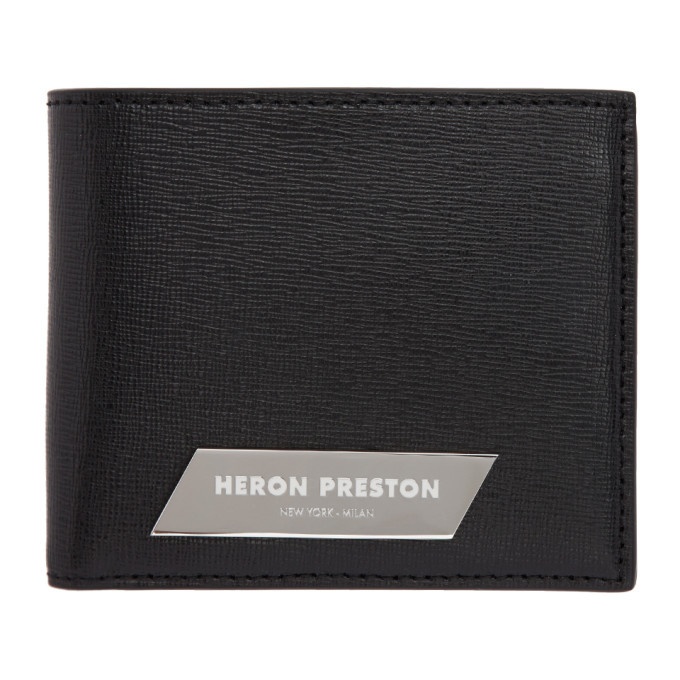 Photo: Heron Preston Black Bifold Wallet