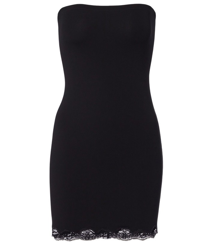 Photo: Gucci Lace-trimmed jersey minidress