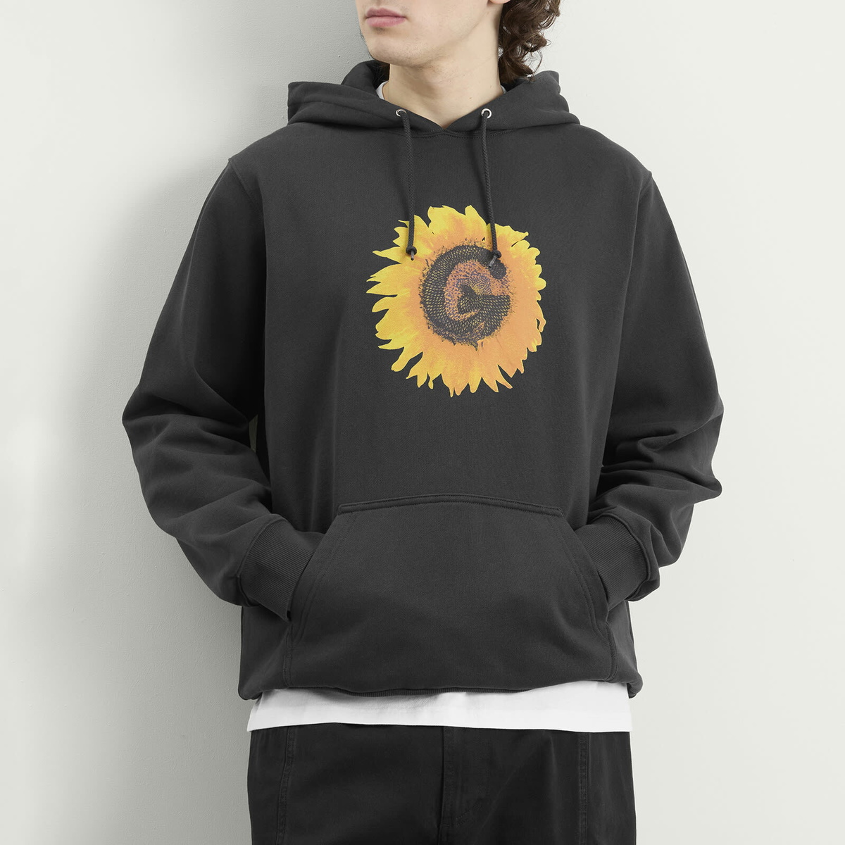 Gramicci Men's G-Flower Hoodie in Vintage Black
