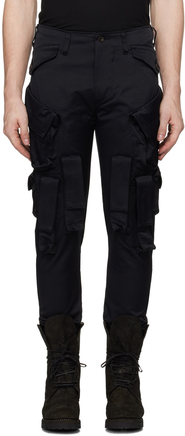 Julius Black Prism Cargo Pants Julius