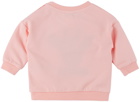 Kenzo Baby Pink Embroidered Sweatshirt