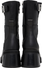 GANNI Black Feminine Buckle Platform Boots