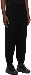 Juun.J Black Wool Knit Lounge Pants