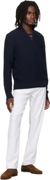 BOSS White Five-Pocket Stretch Jeans