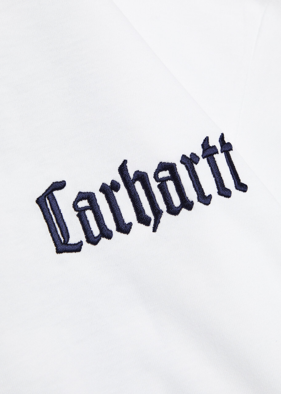 Carhartt Wip Schooling Logo-embroidered Cotton T-shirt White