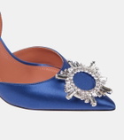 Amina Muaddi Begum satin slingback pumps