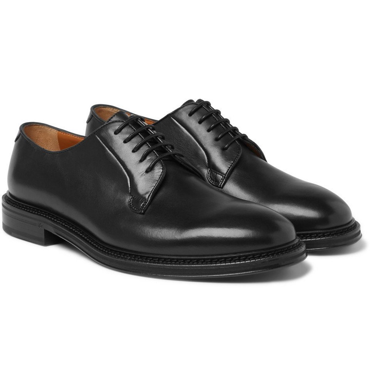Photo: Mr P. - Lucien Polished-Leather Derby Shoes - Men - Black