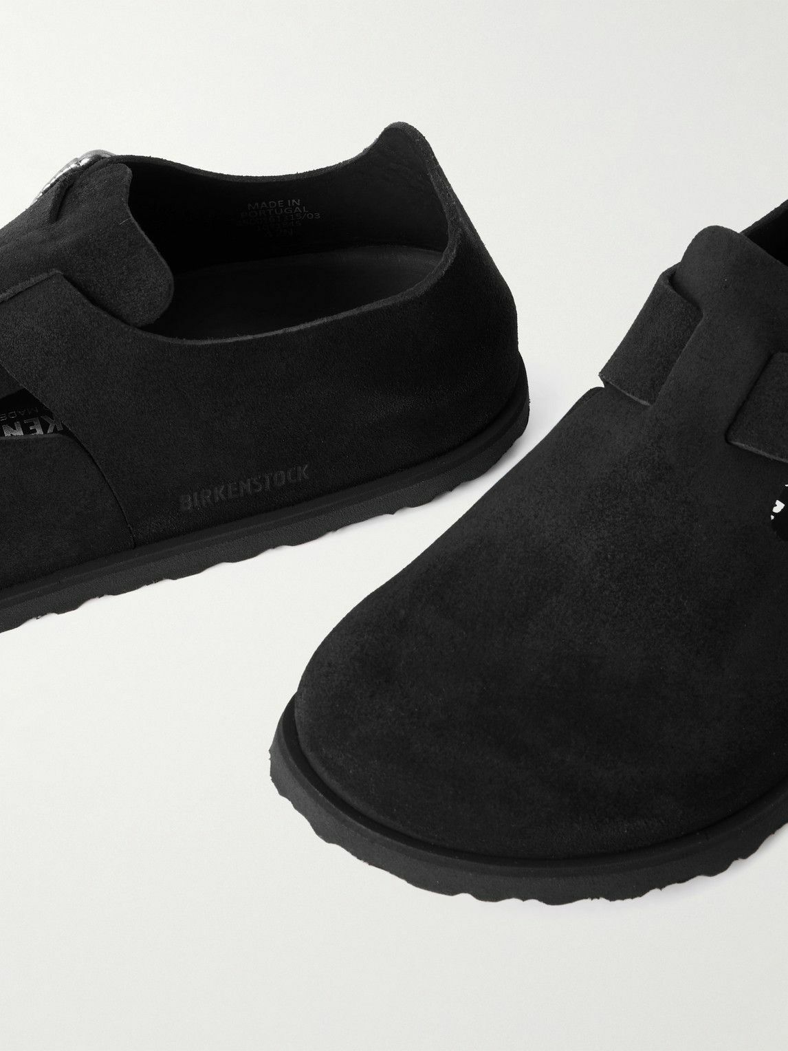BIRKENSTOCK 1774 - London Suede Clogs - Black