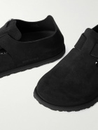 BIRKENSTOCK 1774 - London Suede Clogs - Black