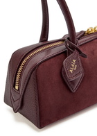 Alaïa Le Teckel Small Suede Shoulder bag - Burgundy - One Size