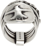 Ann Demeulemeester Mossa Flying Bird Stacked Ring