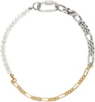 IN GOLD WE TRUST PARIS SSENSE Exclusive Bold & Thin Figaro Chain Necklace