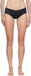 Yasmine Eslami Black Annabelle Satin Briefs