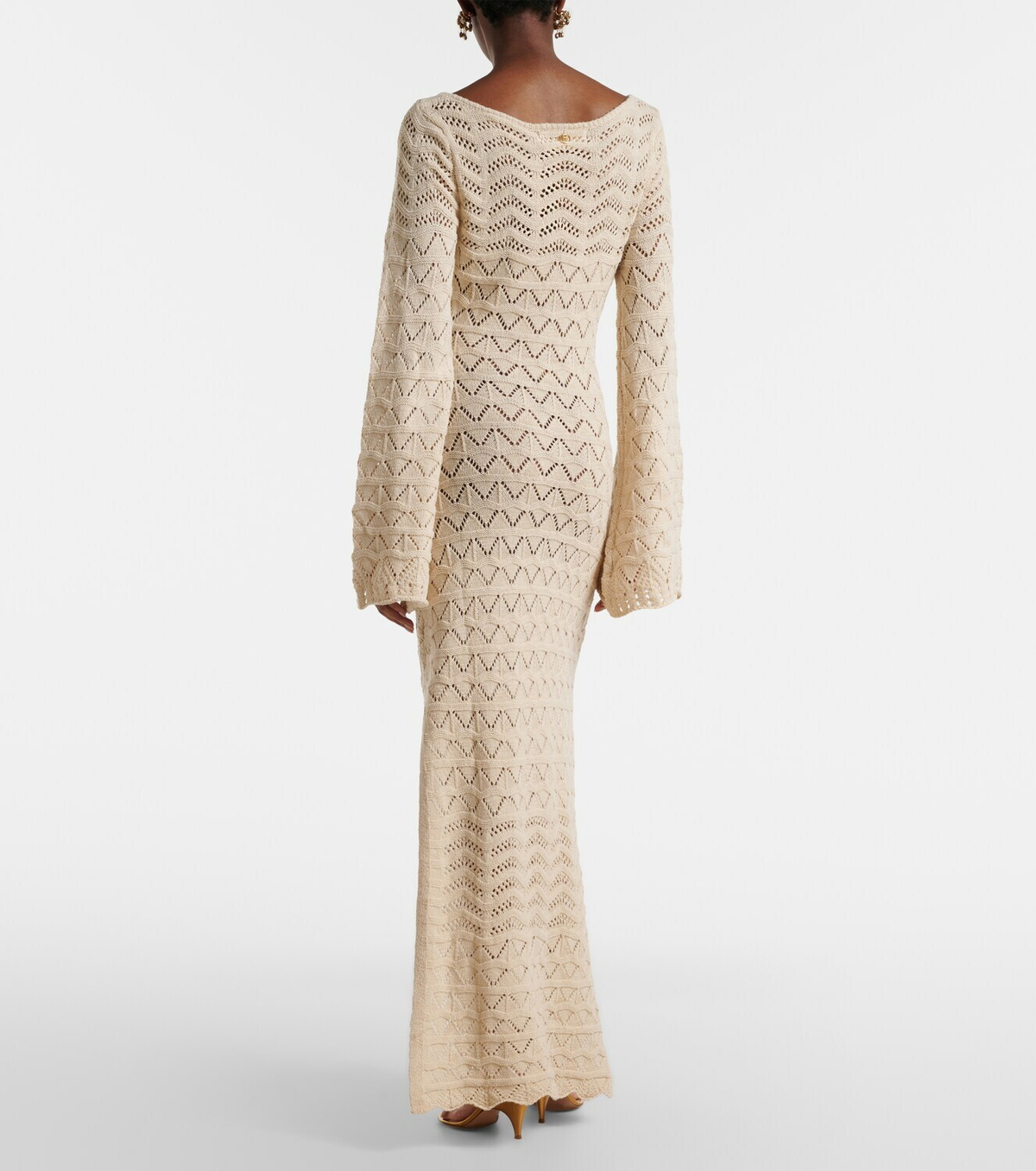 Bananhot Rey crochet cotton-blend maxi dress