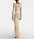 Bananhot Rey crochet cotton-blend maxi dress