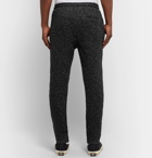 Alex Mill - Slim-Fit Tapered Mélange Loopback Cotton-Jersey Sweatpants - Black