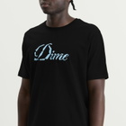 Dime Men's Cursive Paper Cut T-Shirt in Black