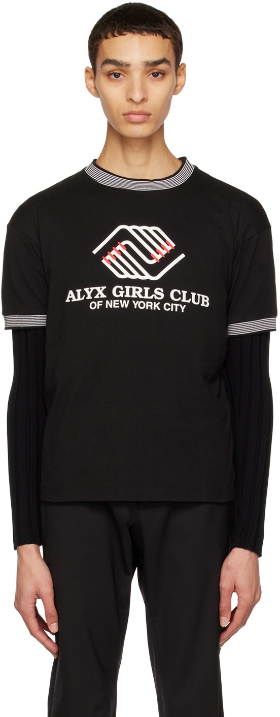 1017 ALYX 9SM Black 'Girls Club' T-shirt 1017 ALYX 9SM