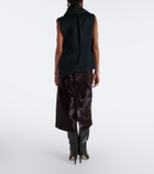 Simkhai Tobiana calf hair pencil skirt