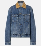 JW Anderson Corduroy-trimmed denim jacket