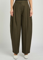 Jacquemus Le Pantalon D'homme Pleated Wool Trousers Khaki