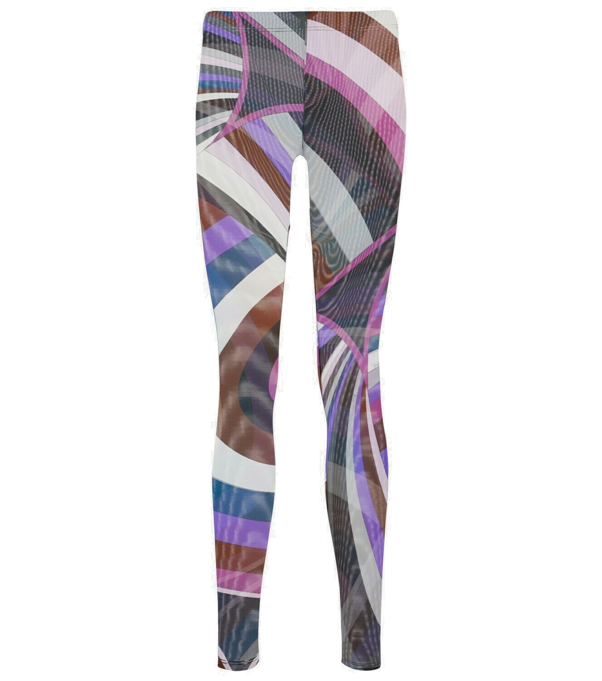 Emilio Pucci Multicolor Vortici Velvet Leggings Emilio Pucci