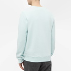 A.P.C. Men's Item Logo Crew Sweat in Light Blue