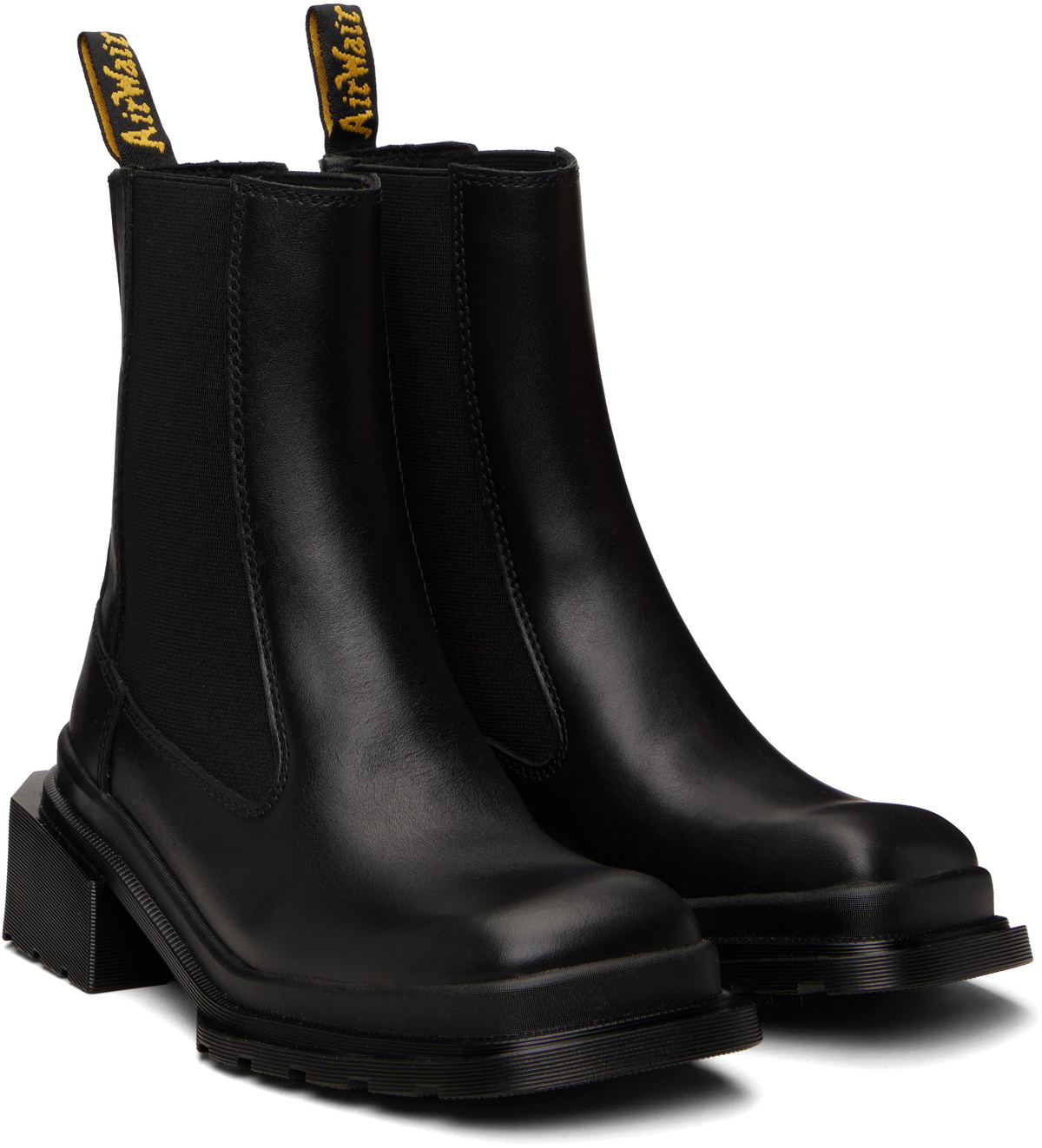 Dr. Martens Black Maybole Square Toe Chelsea Boots