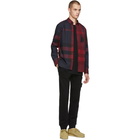 Burberry Red and Blue Thornaby Check Shirt