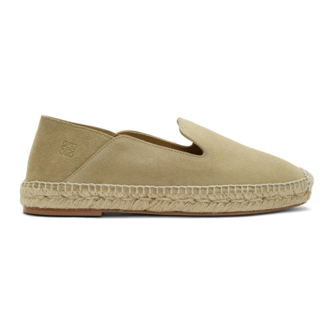 Photo: Loewe Grey Suede Slipper Espadrilles