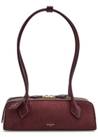 Alaïa Le Teckel Small Suede Shoulder bag - Burgundy - One Size